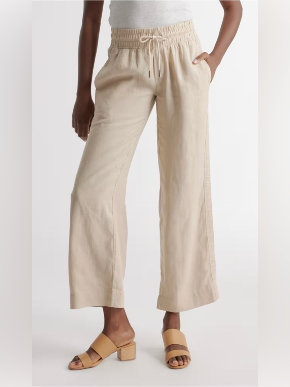 Quince 100% European Linen Wide Leg Pants